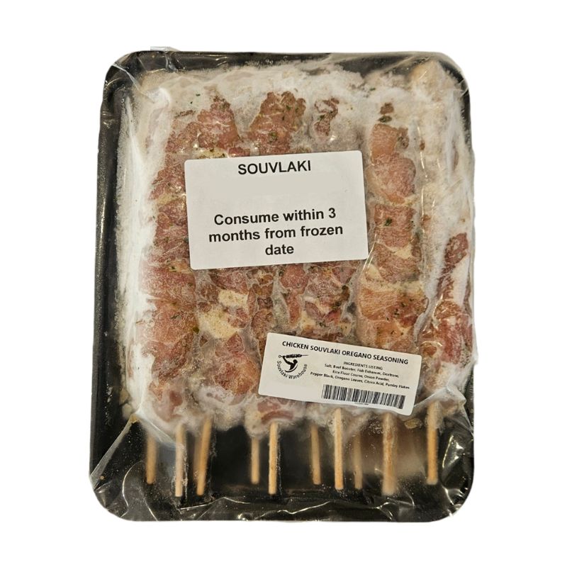 Chicken Souvlaki Skewers (Frozen) 12 pack