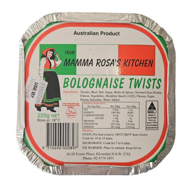 Mamma Rosa’s Kitchen Bolognaise Twists 220g