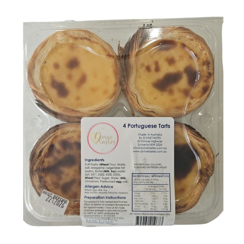 Portuguese Tarts 4 pack